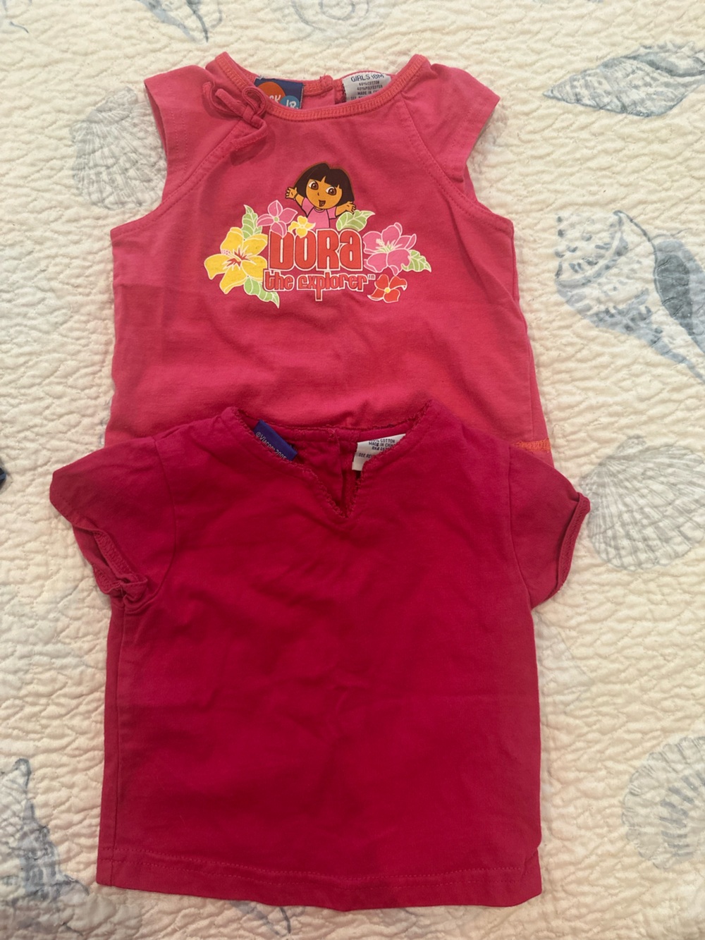 Dora the explorer vintage 2005 tank top/shirt + one other one shirt 18 months